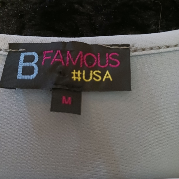 B Famous NWOT crop square neck tee - Picture 3 of 6